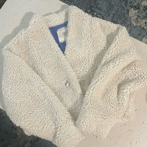Faux shearling jacket - size small